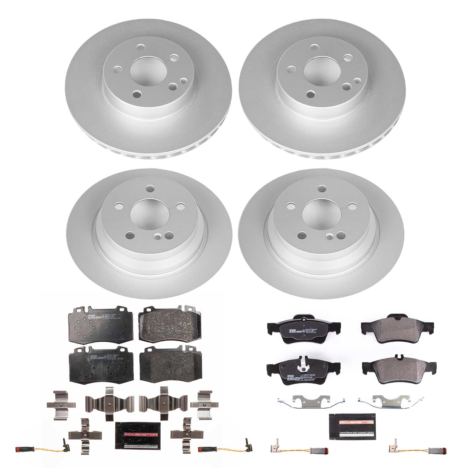 PowerStop Front and Rear Eurostop Brake Kit | Mercedes-Benz E350 (06) (ESK4512)
