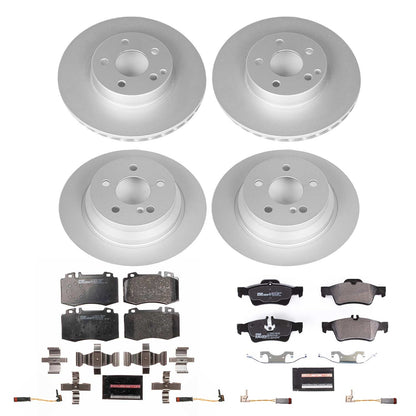 PowerStop Front and Rear Eurostop Brake Kit | Mercedes-Benz E350 (06) (ESK4512)