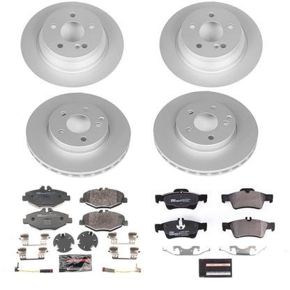 PowerStop Front & Rear Euro-Stop Brake Kit | Mercedes-Benz E320 Sedan (03-09) (ESK4514A)