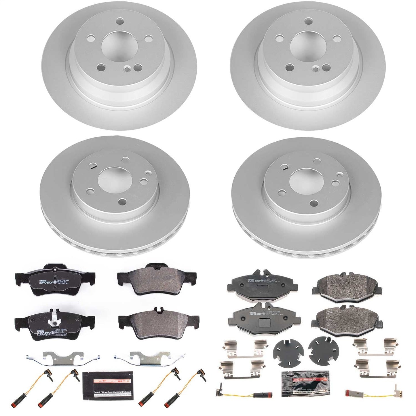 PowerStop Front & Rear Euro-Stop Brake Kit | Mercedes-Benz E320 (06) (ESK4515)