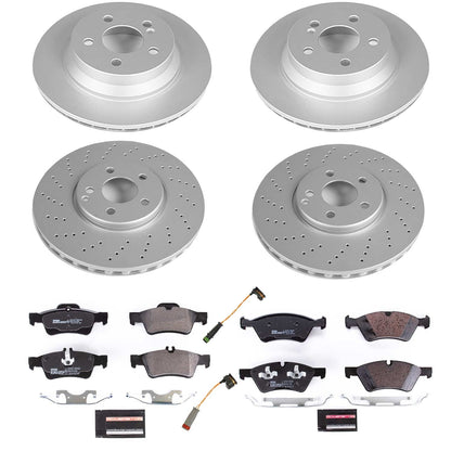 PowerStop Front & Rear Euro-Stop Brake Kit | Mercedes-Benz E500 2006 (ESK4516)