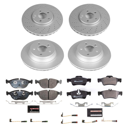 PowerStop Front & Rear Euro-Stop Brake Kit | Mercedes-Benz E500 (04-05) (ESK4517)