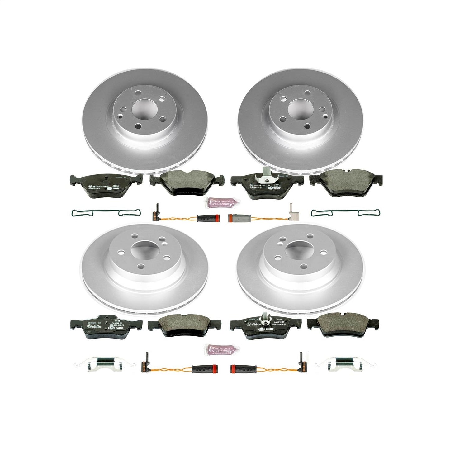 PowerStop Front & Rear Euro-Stop Brake Kit | Mercedes-Benz E350 (06-09) (ESK4518)