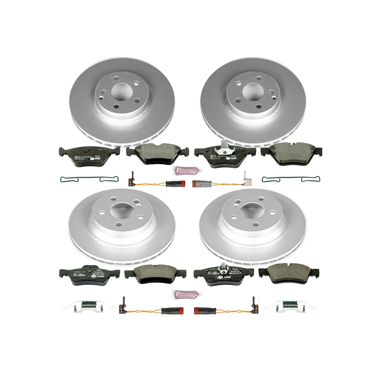 PowerStop Front & Rear Euro-Stop Brake Kit | Mercedes-Benz E350 (06-09) (ESK4518)