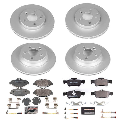 PowerStop Front & Rear Euro-Stop Brake Kit | Mercedes-Benz E350 Sedan (07-09) (ESK4524A)
