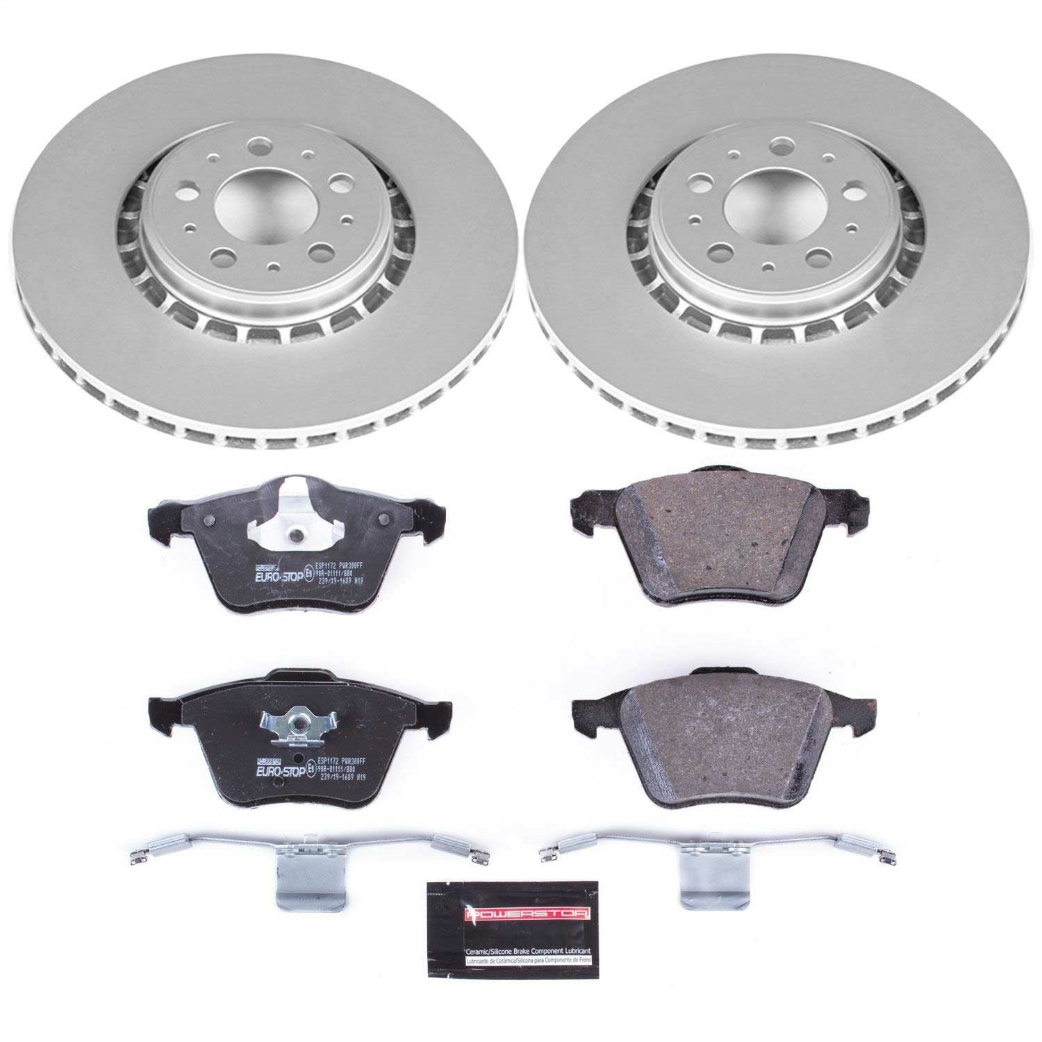 PowerStop Euro-Stop Front Brake Kit | Volvo XC90 (03-14) (ESK4552)