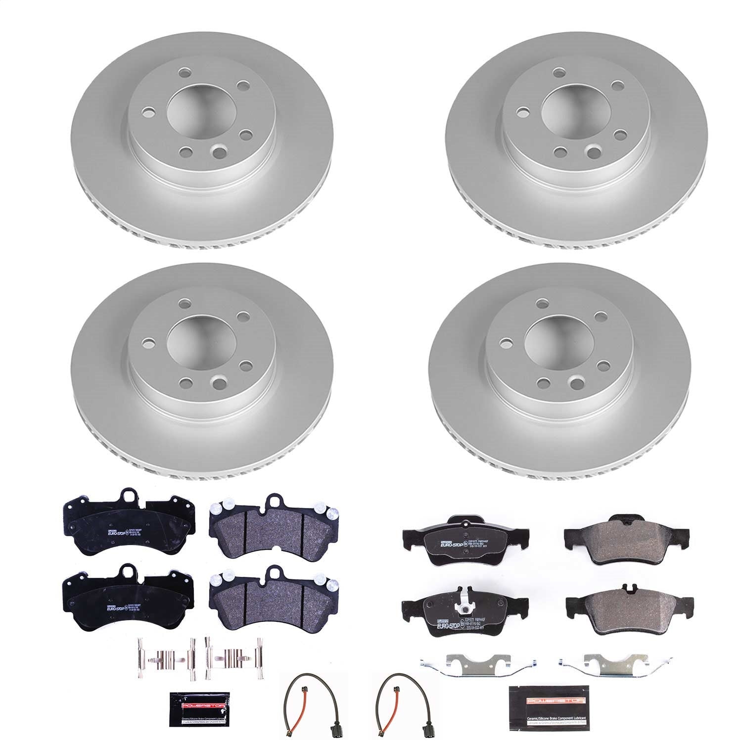 PowerStop Front Euro-Stop Brake Kit | Porsche Cayenne (04-06) (ESK4554)