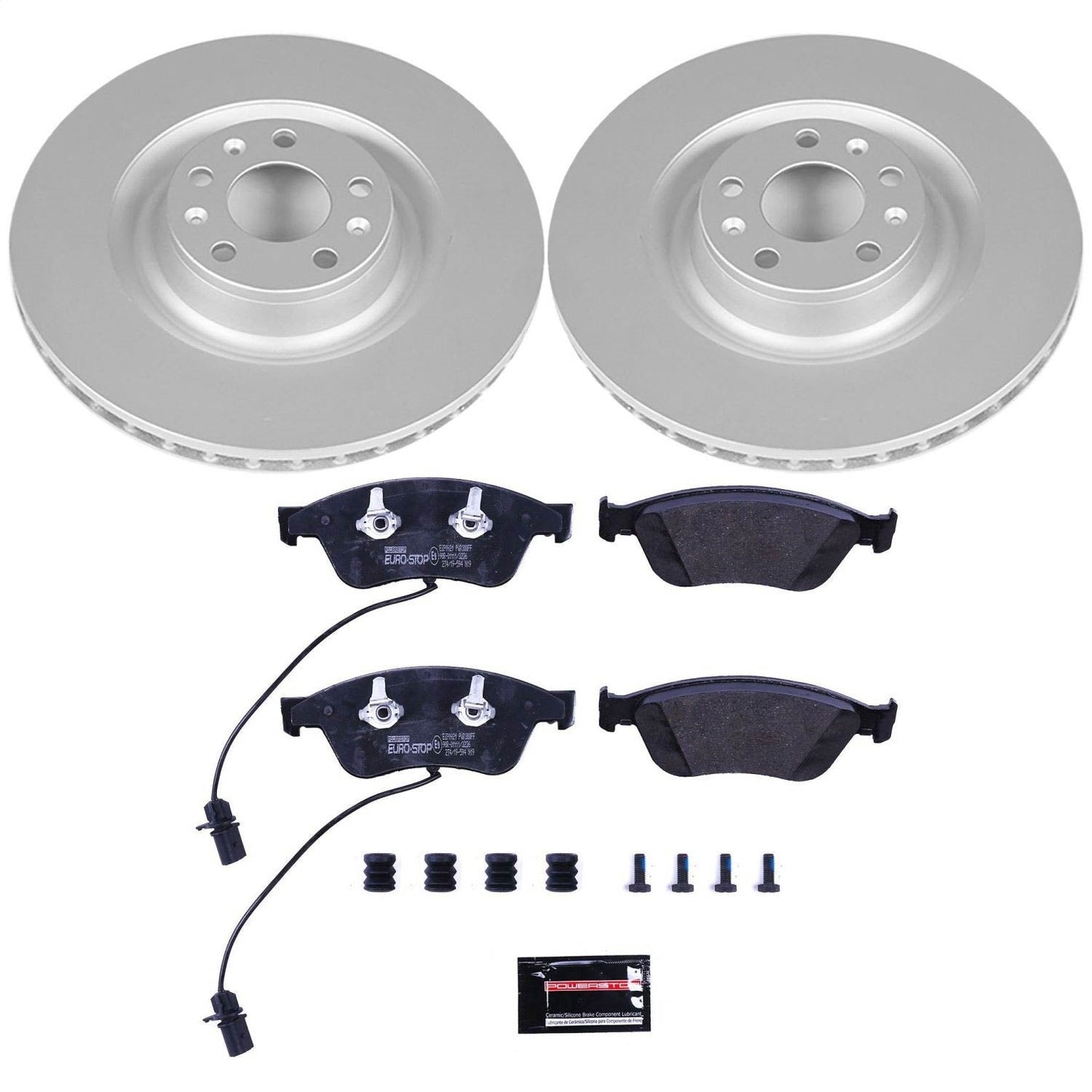 PowerStop Euro-Stop Front Brake Kit | Audi A6 Quattro (09-11) (ESK4570)