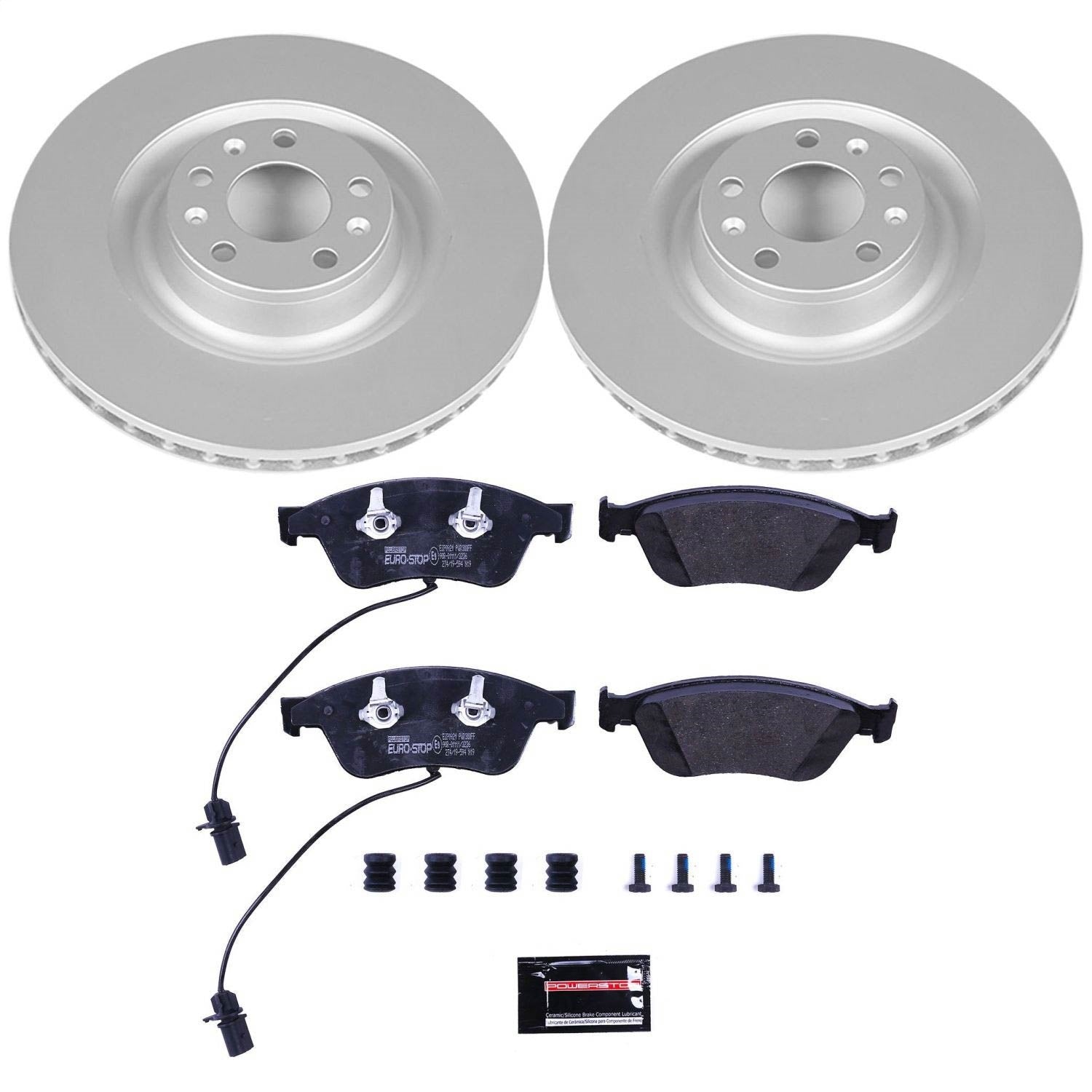 PowerStop Euro-Stop Front Brake Kit | Audi A6 Quattro (09-11) (ESK4570)