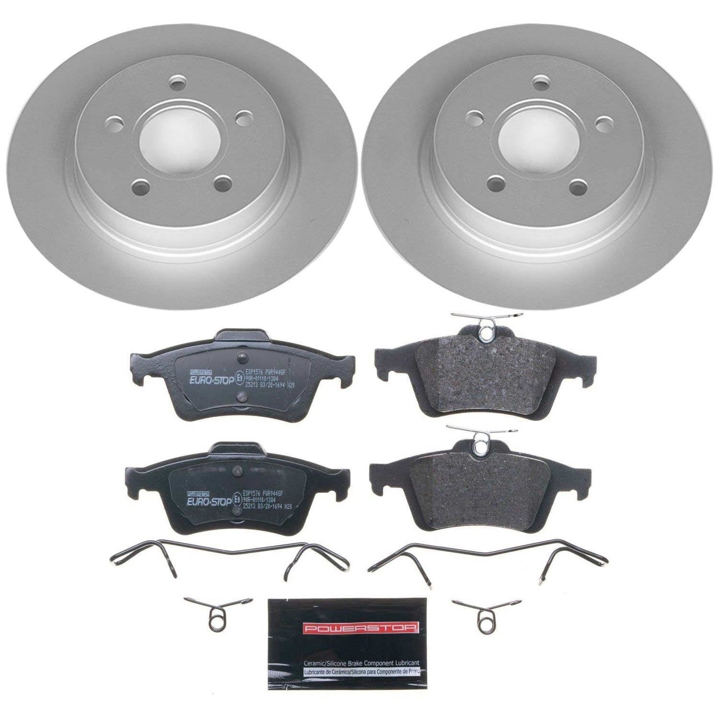 PowerStop Rear Euro-Stop Brake Kit | Volvo C30 (08-13) (ESK4613)