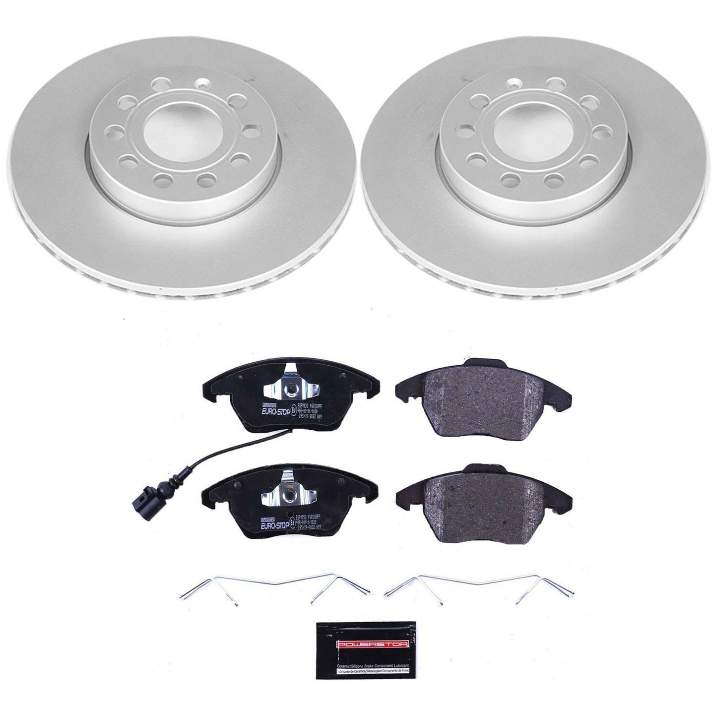 PowerStop Euro-Stop Front Brake Kit | Audi A3 (10-12) (ESK4623)