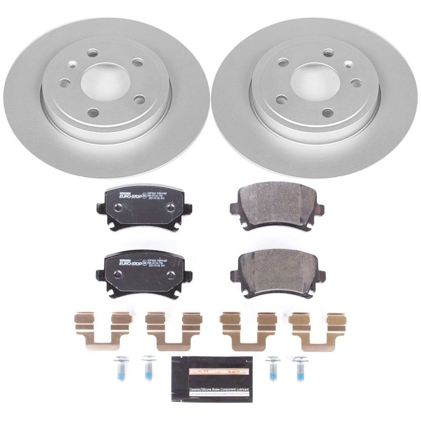 PowerStop Rear Euro-Stop Brake Kit | Audi A4 (05-09) (ESK4624)