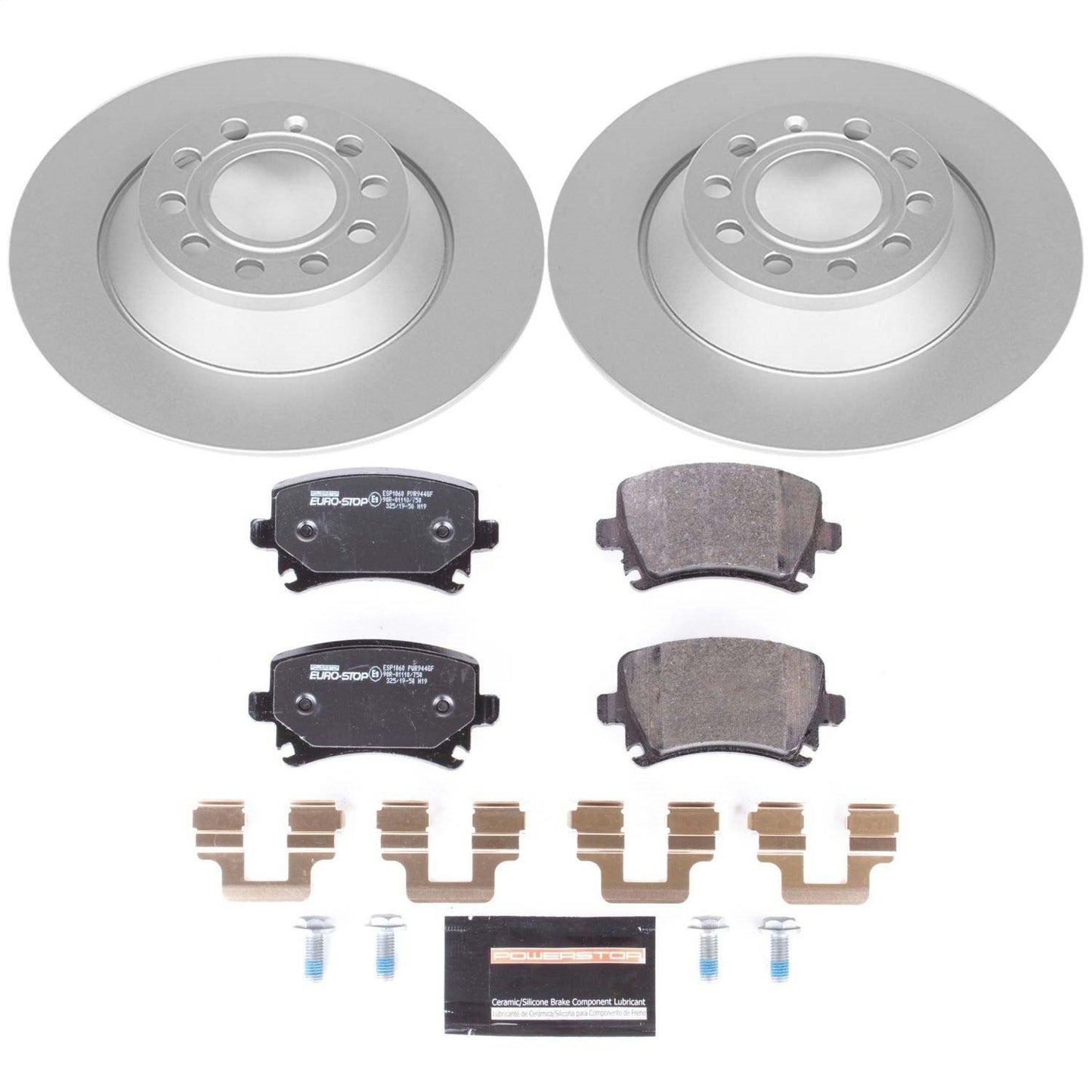 PowerStop Rear Euro-Stop Brake Kit | Audi A6 (05-11) (ESK4625)