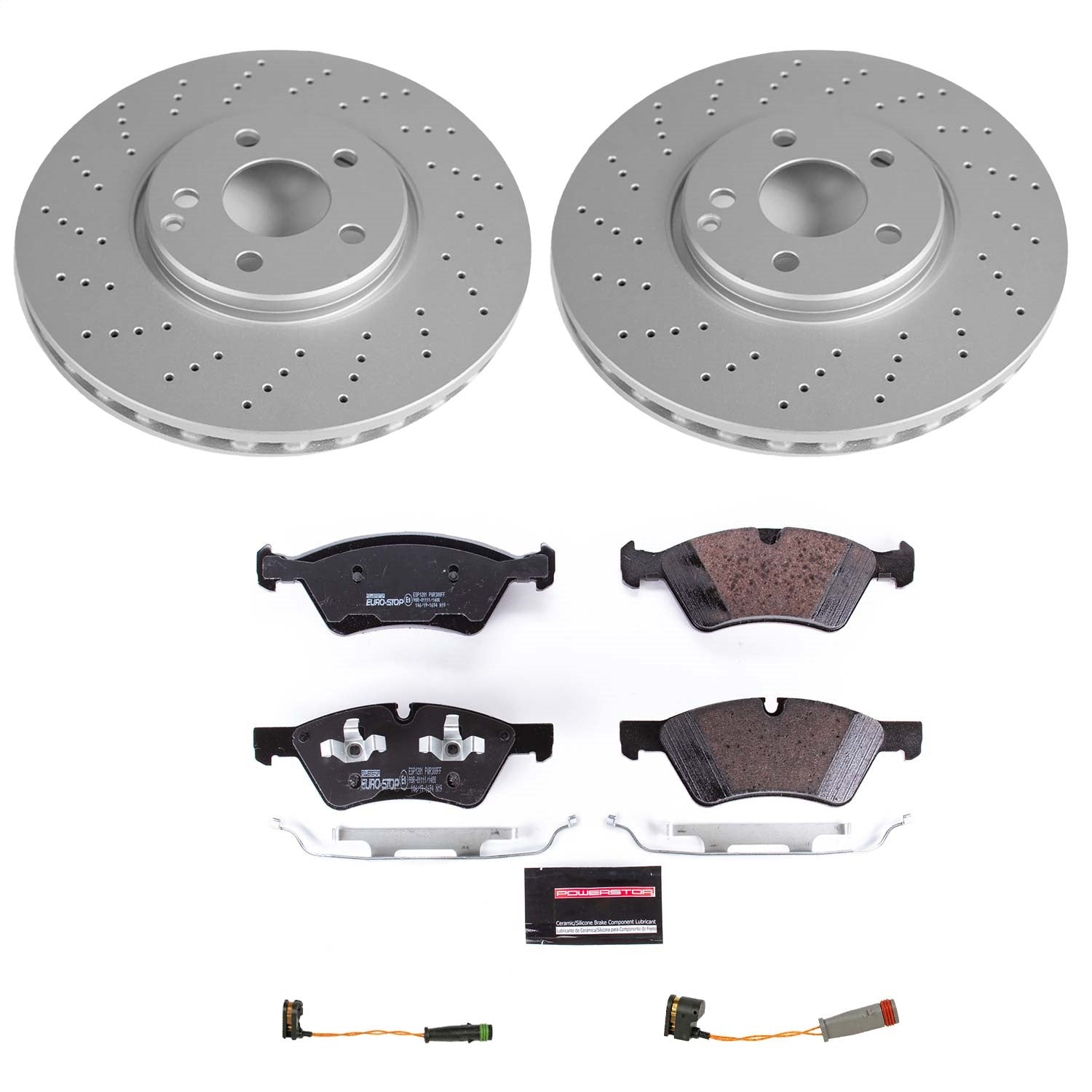PowerStop Front Euro-Stop Brake Kit | Mercedes-Benz E500 (06) (ESK4644)