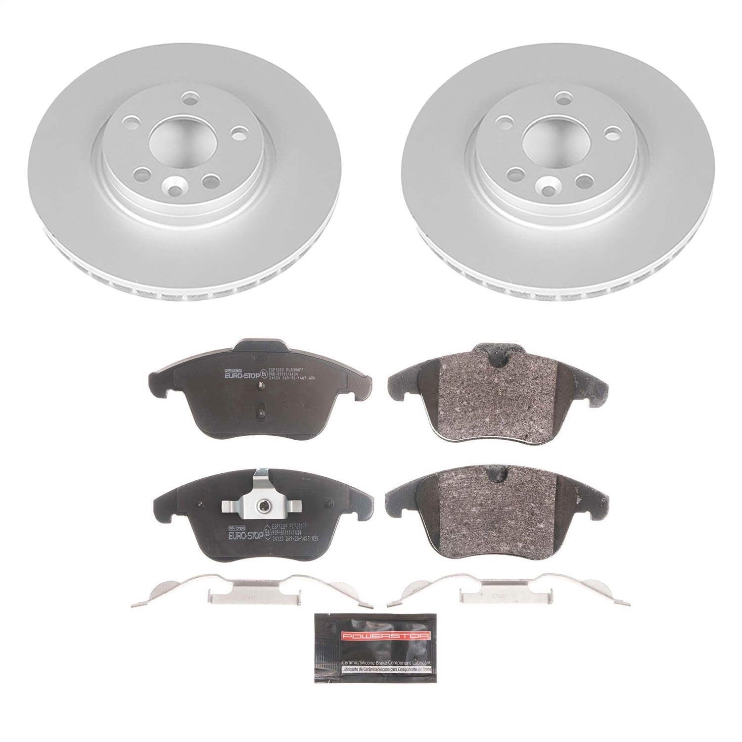 PowerStop Front Euro-Stop Brake Kit | Land Rover LR2 (08-15) (ESK4701)
