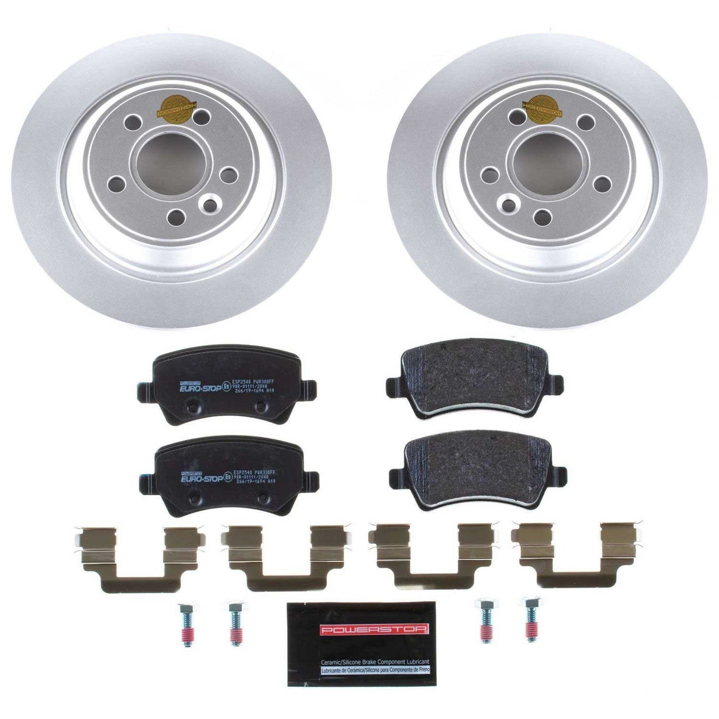 PowerStop Rear Euro-Stop Brake Kit | Volvo S60 (11-18) (ESK4704)