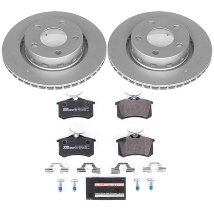 PowerStop Rear Euro-Stop Brake Kit | Audi S6 (02-04) (ESK4844)