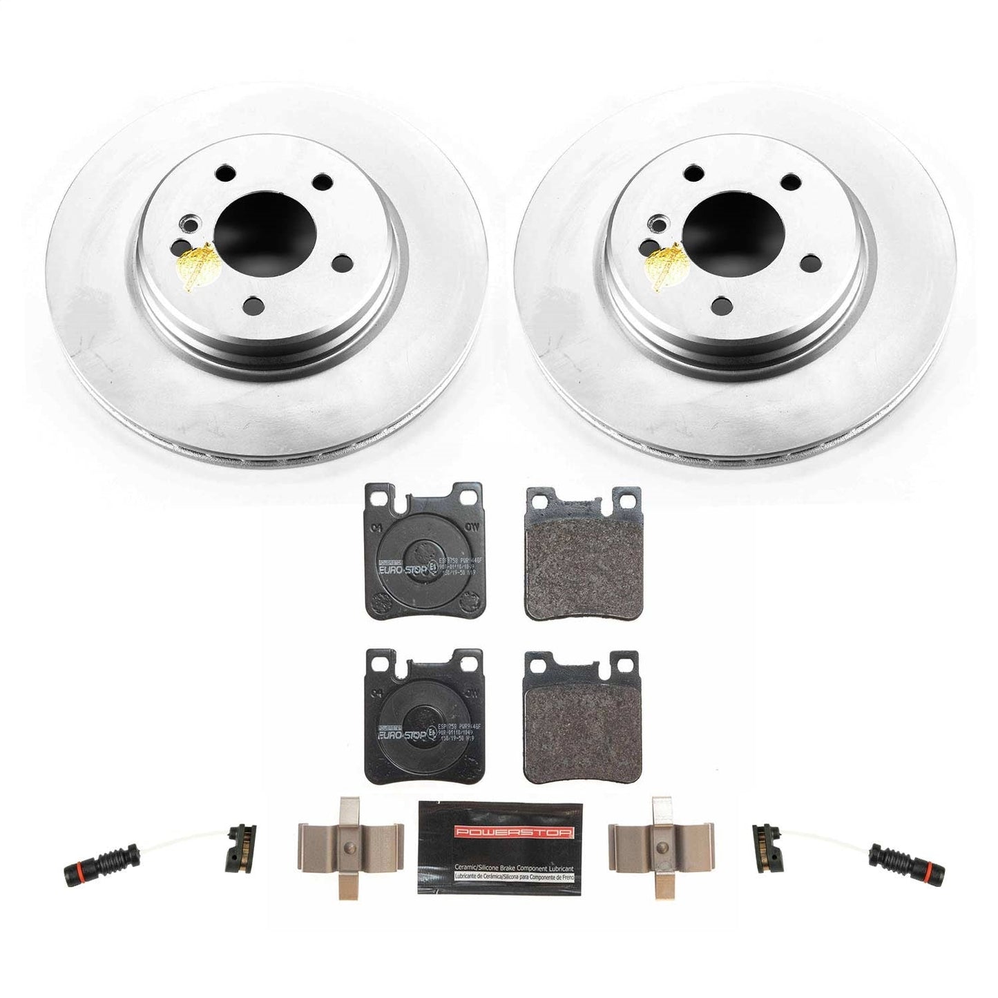 PowerStop Rear Euro-Stop Brake Kit | Mercedes-Benz E430 (01-02) (ESK5054)