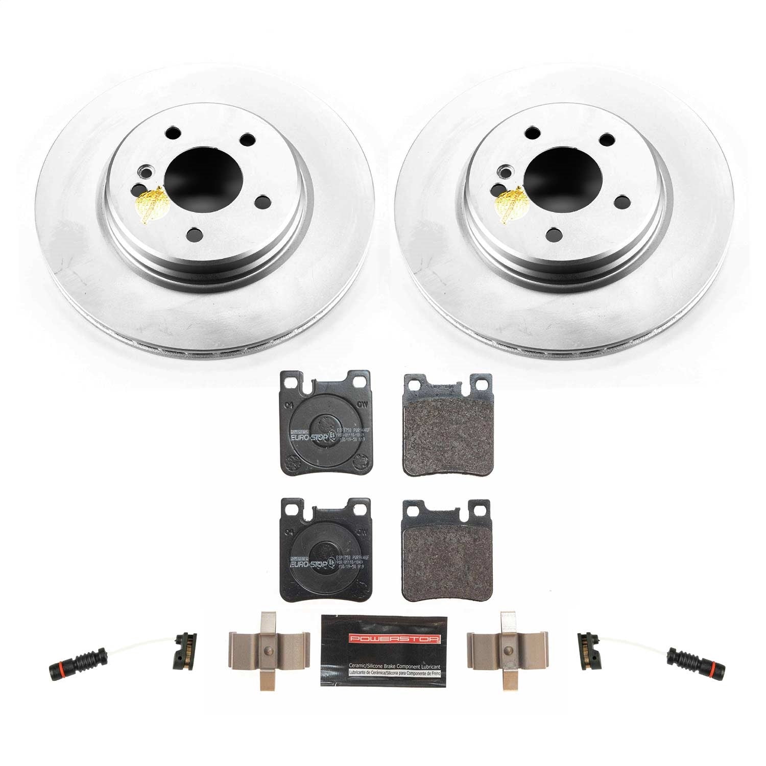 PowerStop Rear Euro-Stop Brake Kit | Mercedes-Benz E430 (01-02) (ESK5054)