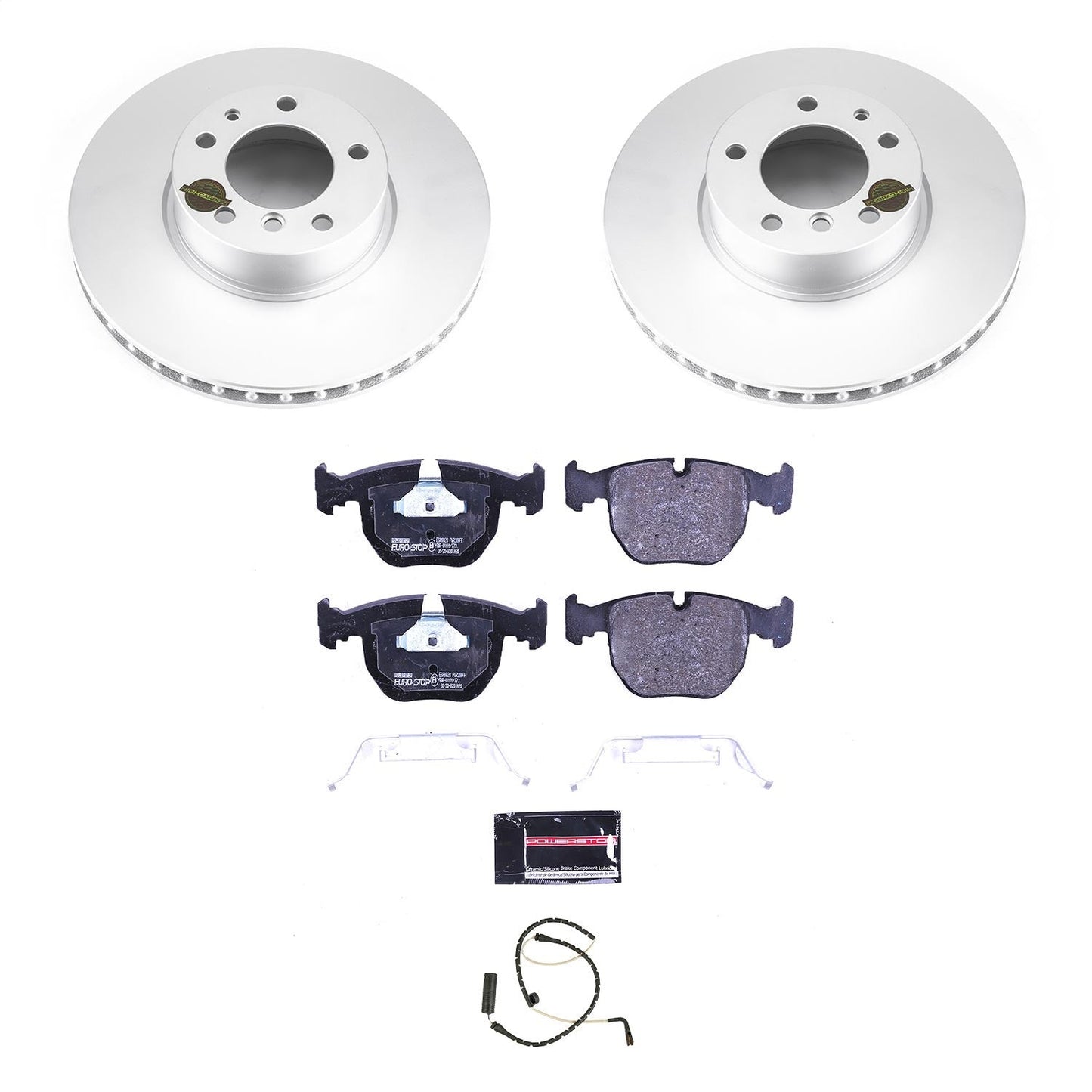PowerStop Front Euro-Stop Brake Kit | BMW 540i (00-97) (ESK508)