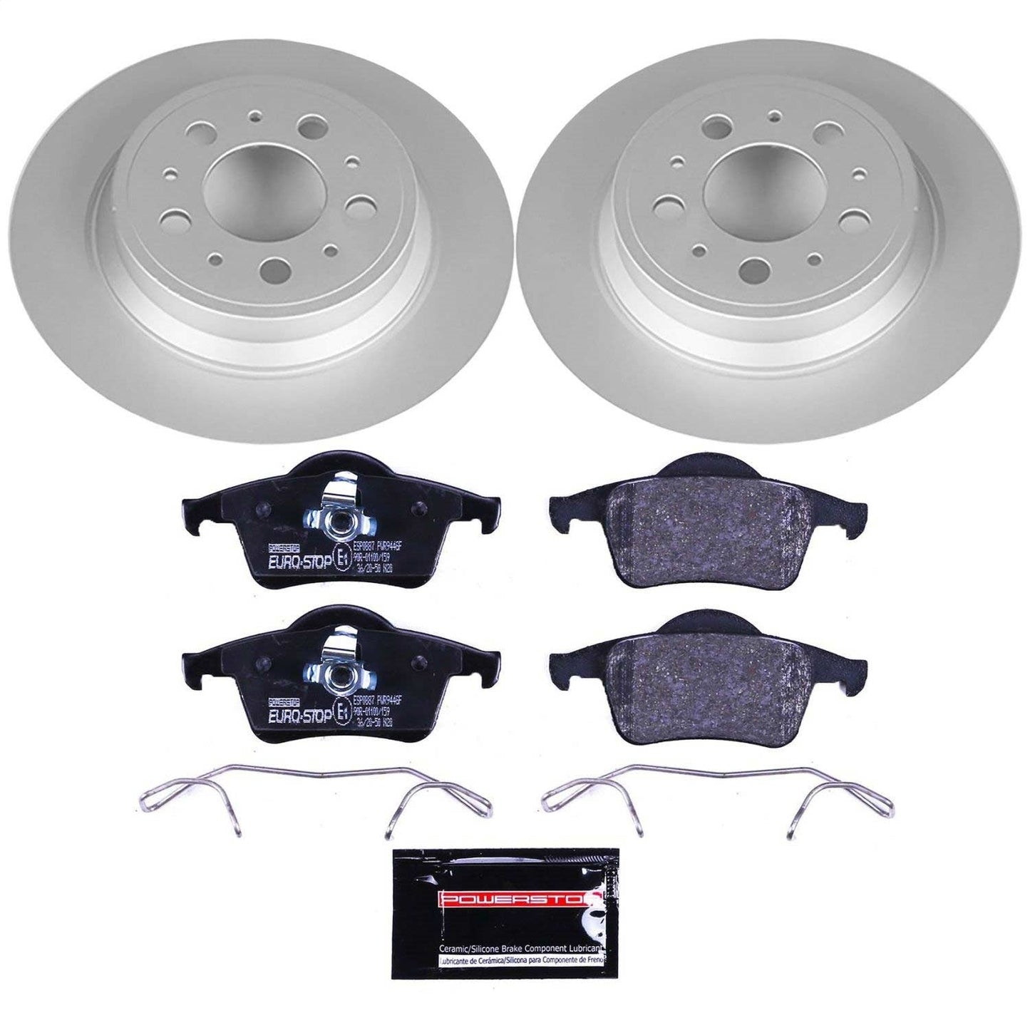 PowerStop Rear Euro-Stop Brake Kit | Volvo S60 (01-09) (ESK5196)