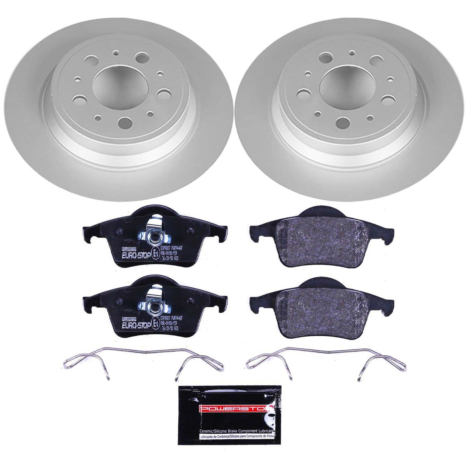 PowerStop Rear Euro-Stop Brake Kit | Volvo S60 (01-09) (ESK5196)