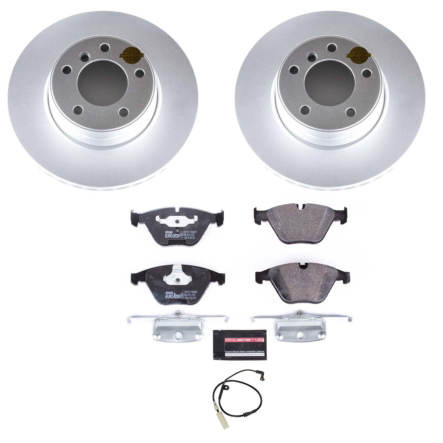 PowerStop Front Euro-Stop Brake Kit | BMW 525i (06-07) (ESK5280)