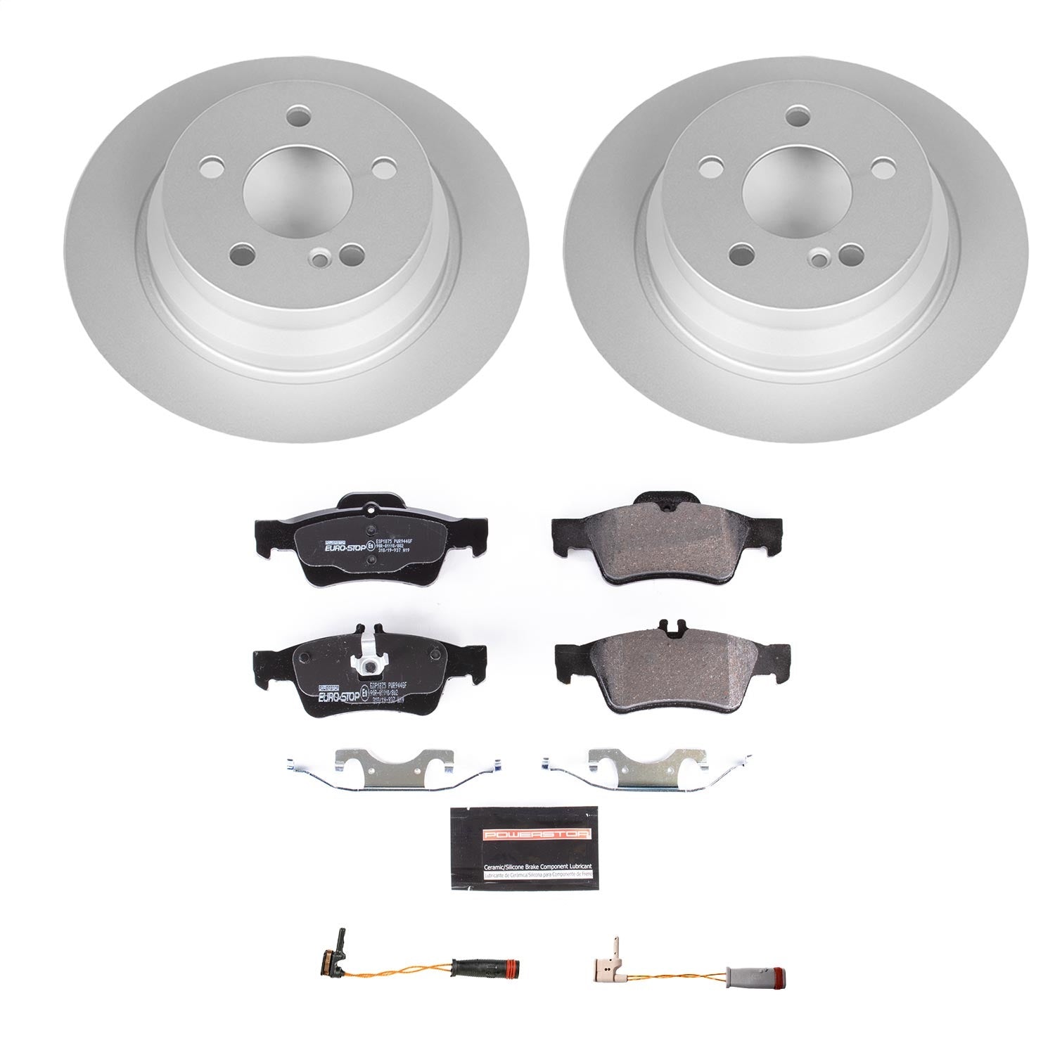 PowerStop Rear Euro-Stop Brake Kit | Mercedes-Benz E350 (06) (ESK5321)