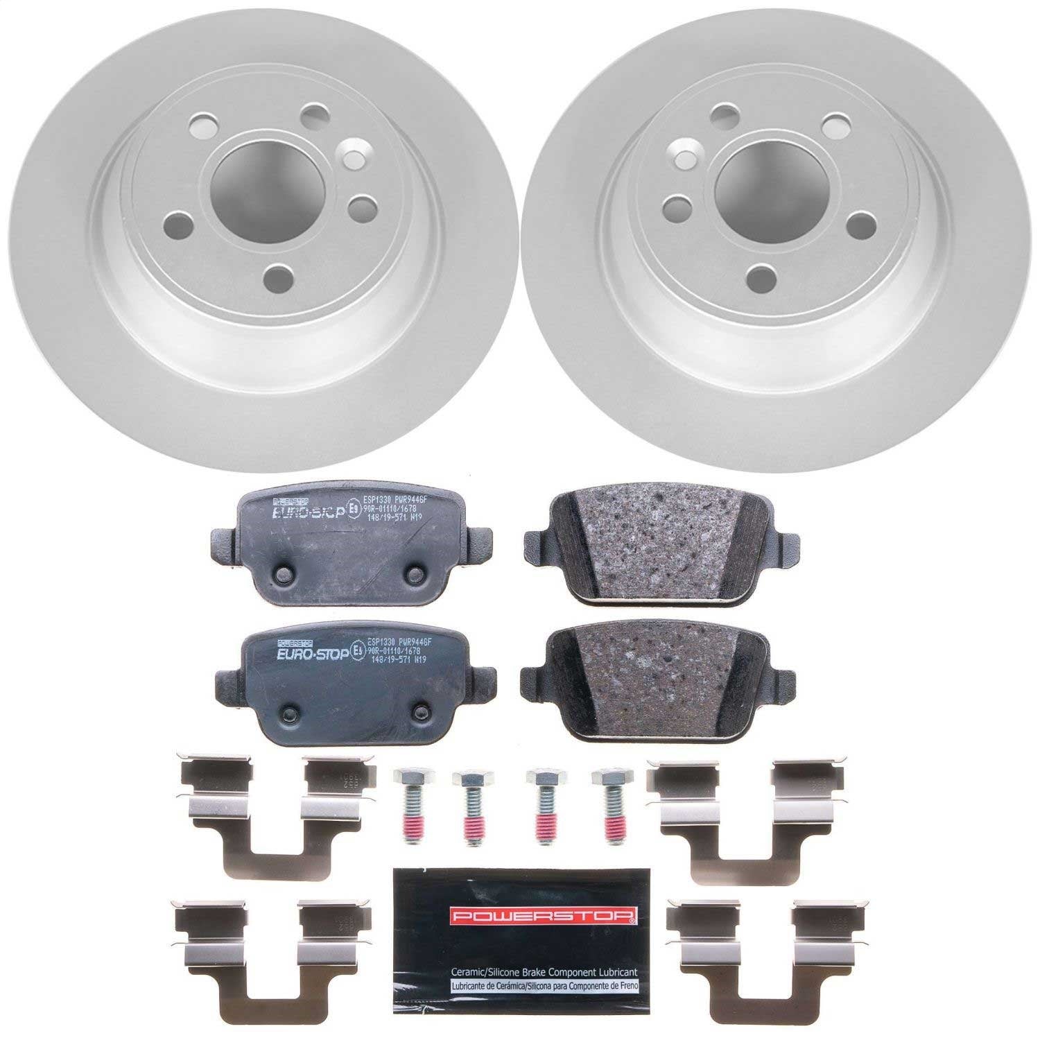 PowerStop Rear Euro-Stop Brake Kit | Volvo S80 (07-11) (ESK5341)