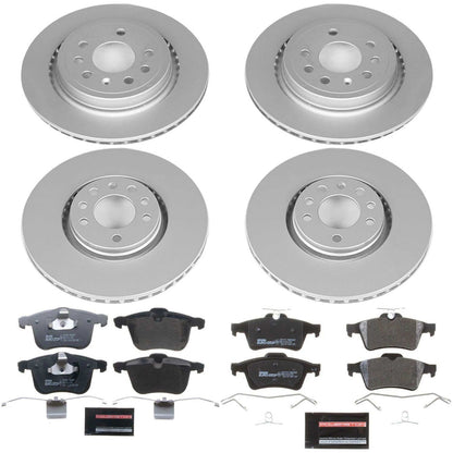 PowerStop Front & Rear Euro-Stop Brake Kit | Saab 9-3 (06-11) (ESK5348)