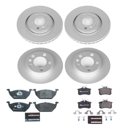 PowerStop Front & Rear Euro-Stop Brake Kit | Volkswagen Beetle (98) (ESK5402)