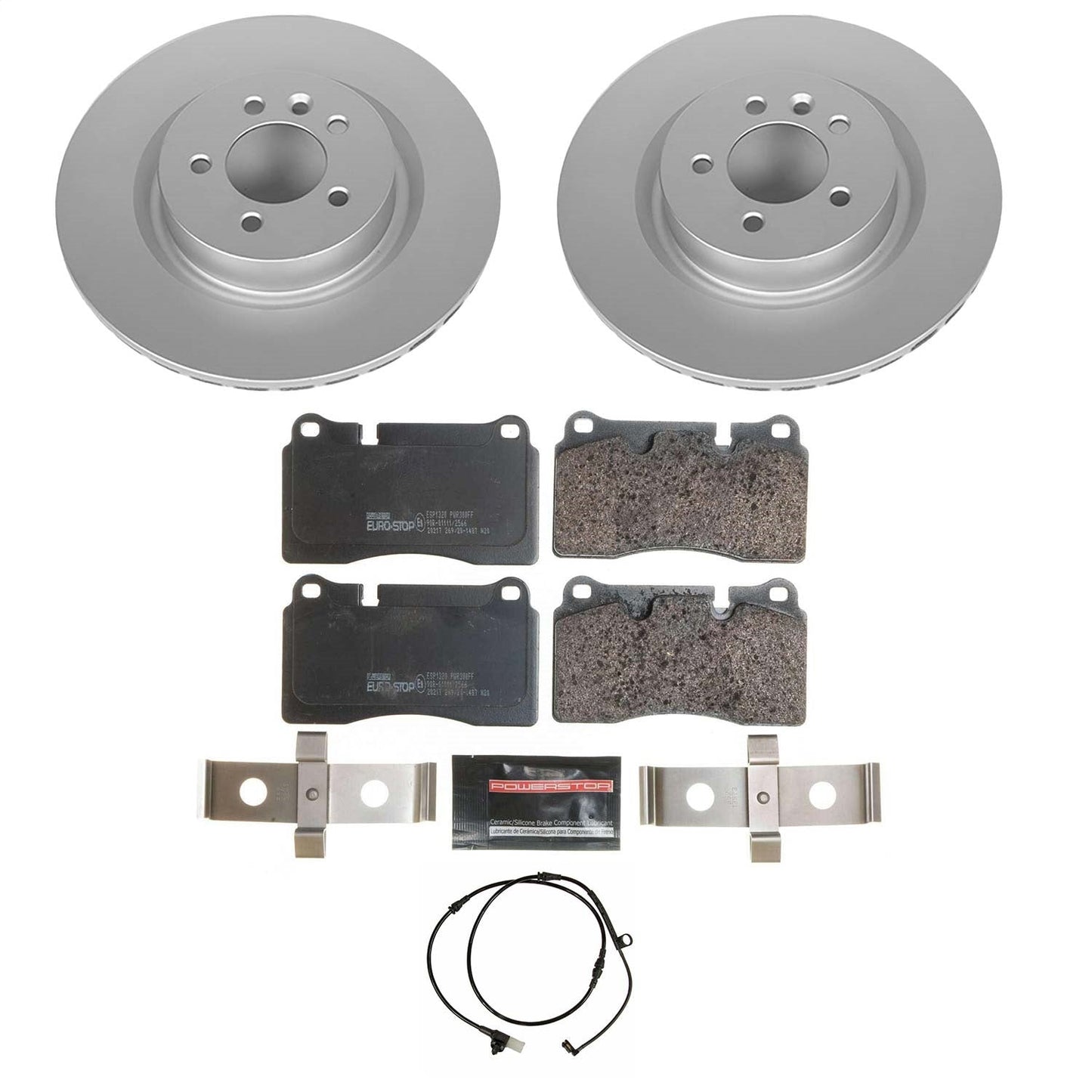 PowerStop Front Euro-Stop Brake Kit | Land Rover Range Rover Sport (06-09) (ESK5422)