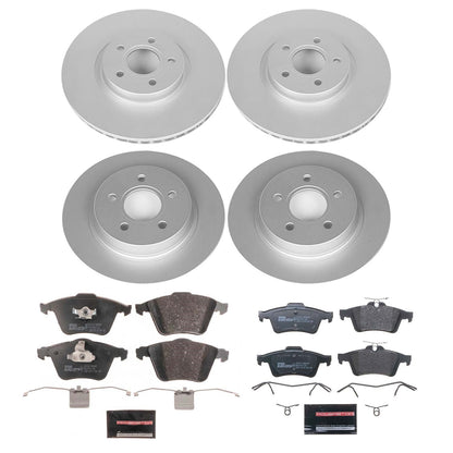 PowerStop Front & Rear Euro-Stop Brake Kit | Volvo C70 (06-13) (ESK5469)