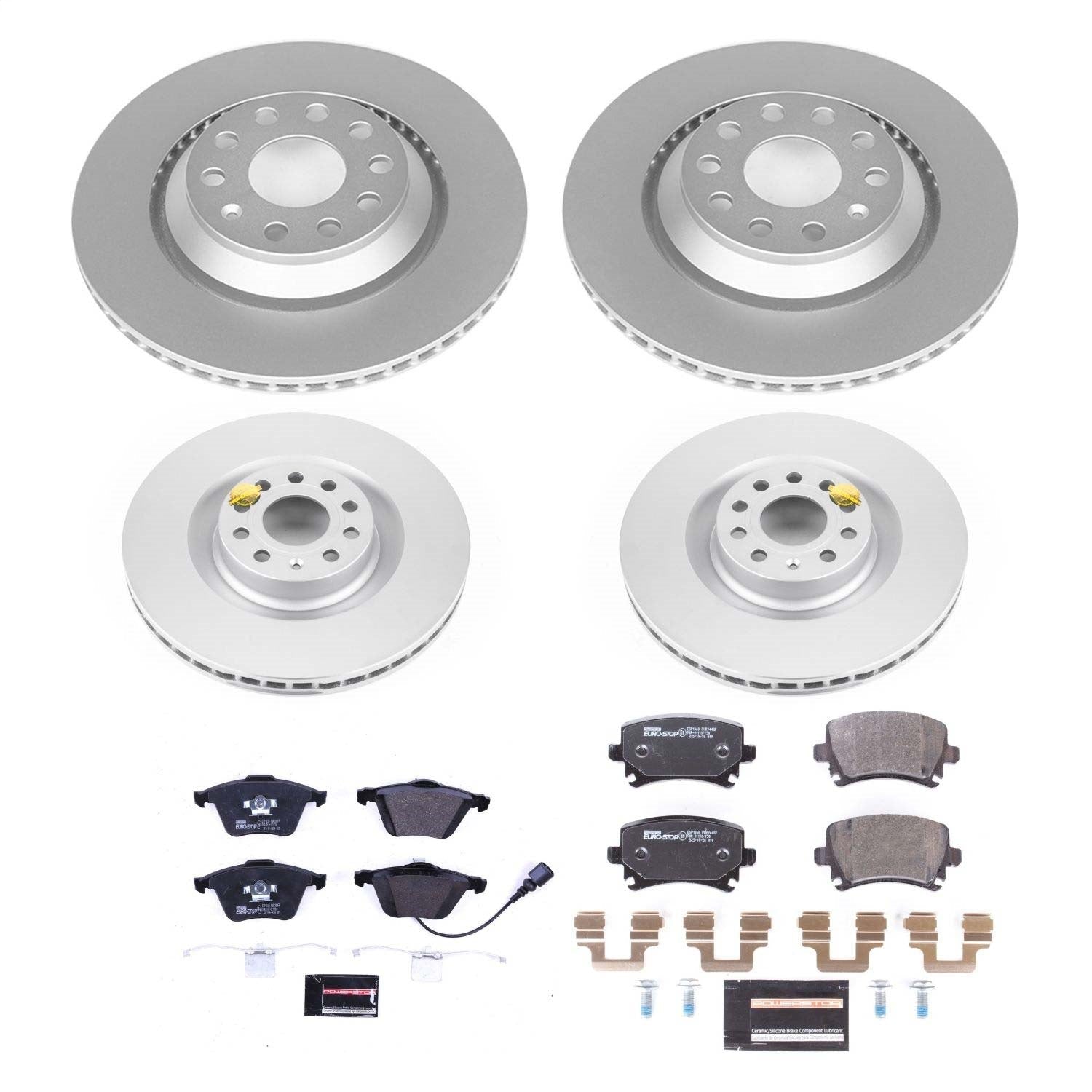 PowerStop Front & Rear Euro-Stop Brake Kit | Volkswagen CC (09-11) (ESK5471)