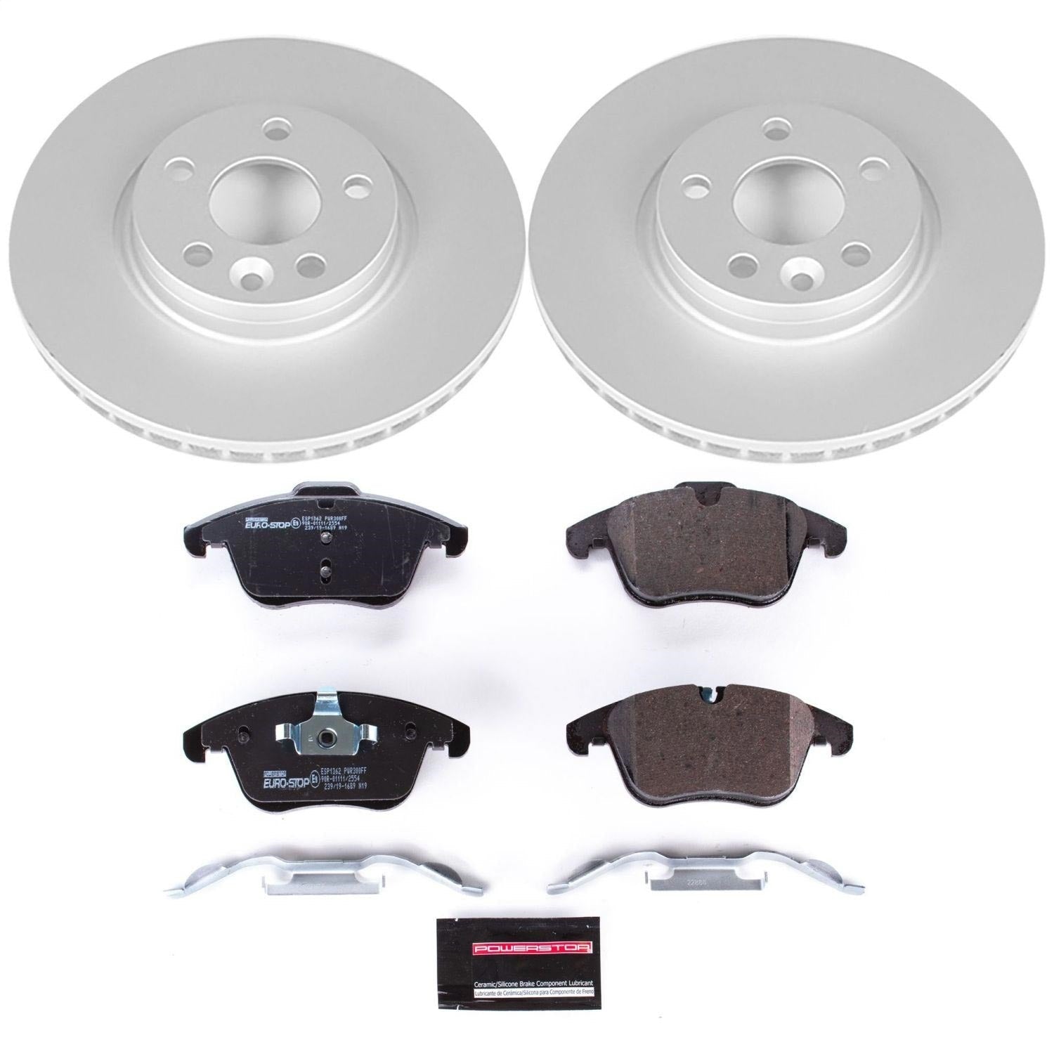PowerStop Front Euro-Stop Brake Kit | Volvo S60 (11-14) (ESK5608)