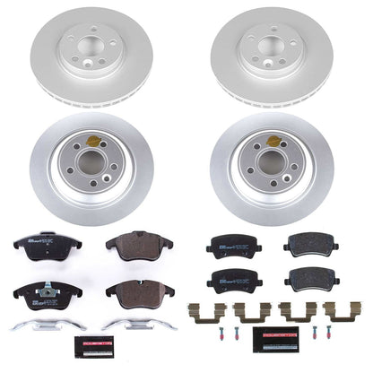 PowerStop Front & Rear Euro-Stop Brake Kit | Volvo S60 (11-14) (ESK5611)