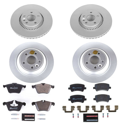 PowerStop Front & Rear Euro-Stop Brake Kit | Volvo S80 (08-14) (ESK5615)