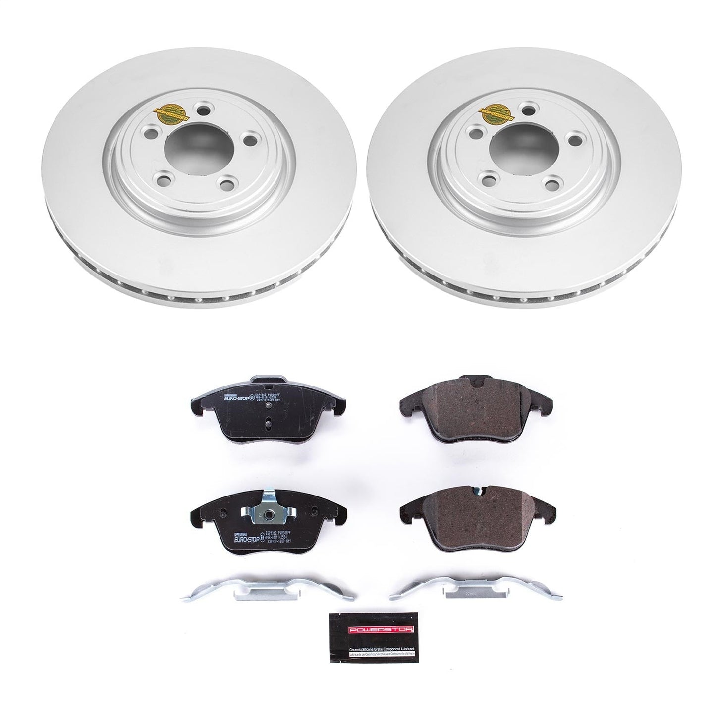 PowerStop Front Euro-Stop Brake Kit | Jaguar S-Type (06-08) (ESK5636)