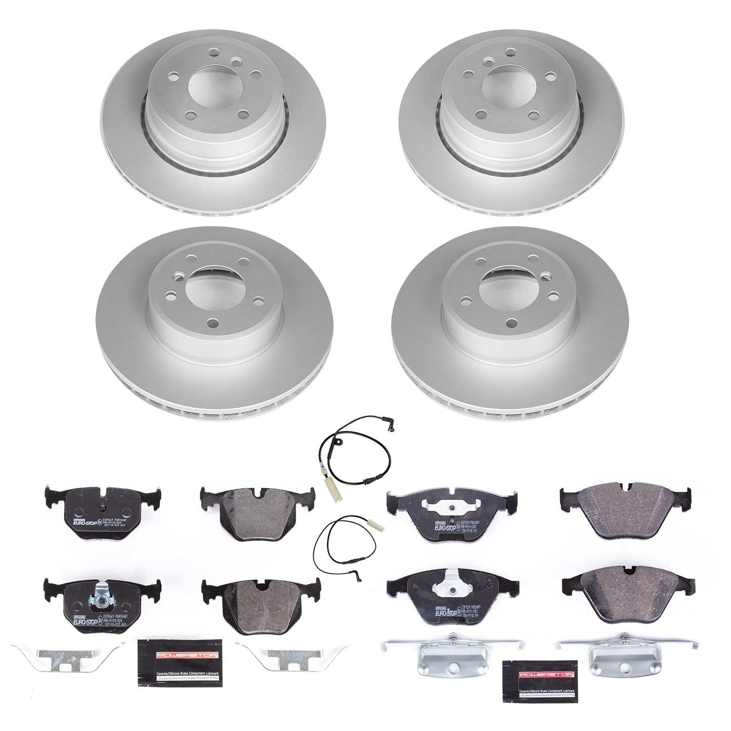 PowerStop Front & Rear Euro-Stop Brake Kit | Jaguar S-Type (06-08) (ESK5637)