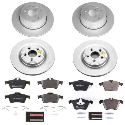 PowerStop Front & Rear Euro-Stop Brake Kit | Jaguar S-Type (07-08) (ESK5639)
