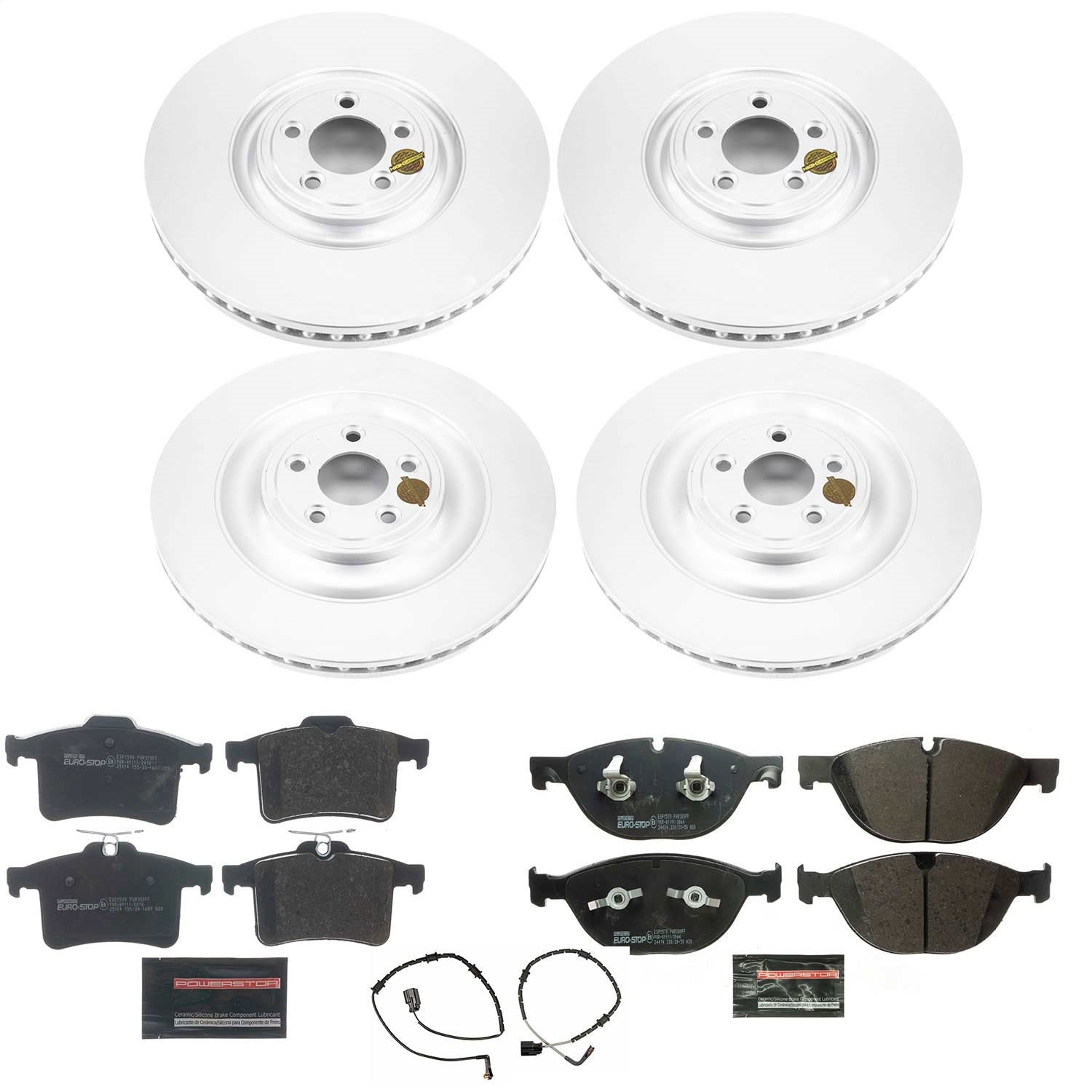PowerStop Front and Rear Eurostop Brake Kit | Jaguar XKR 2010 (ESK5648)