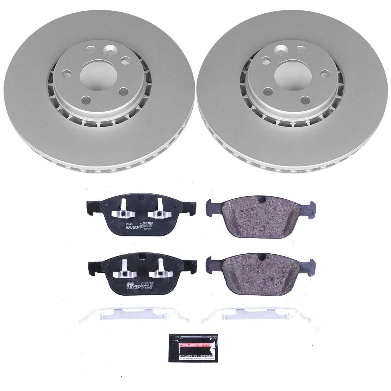 PowerStop Euro-Stop Front Brake Kit | Volvo XC60 (10-15) (ESK5702)