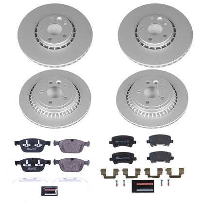 PowerStop Front & Rear Euro-Stop Brake Kit | Volvo XC60 (10-15) (ESK5703)