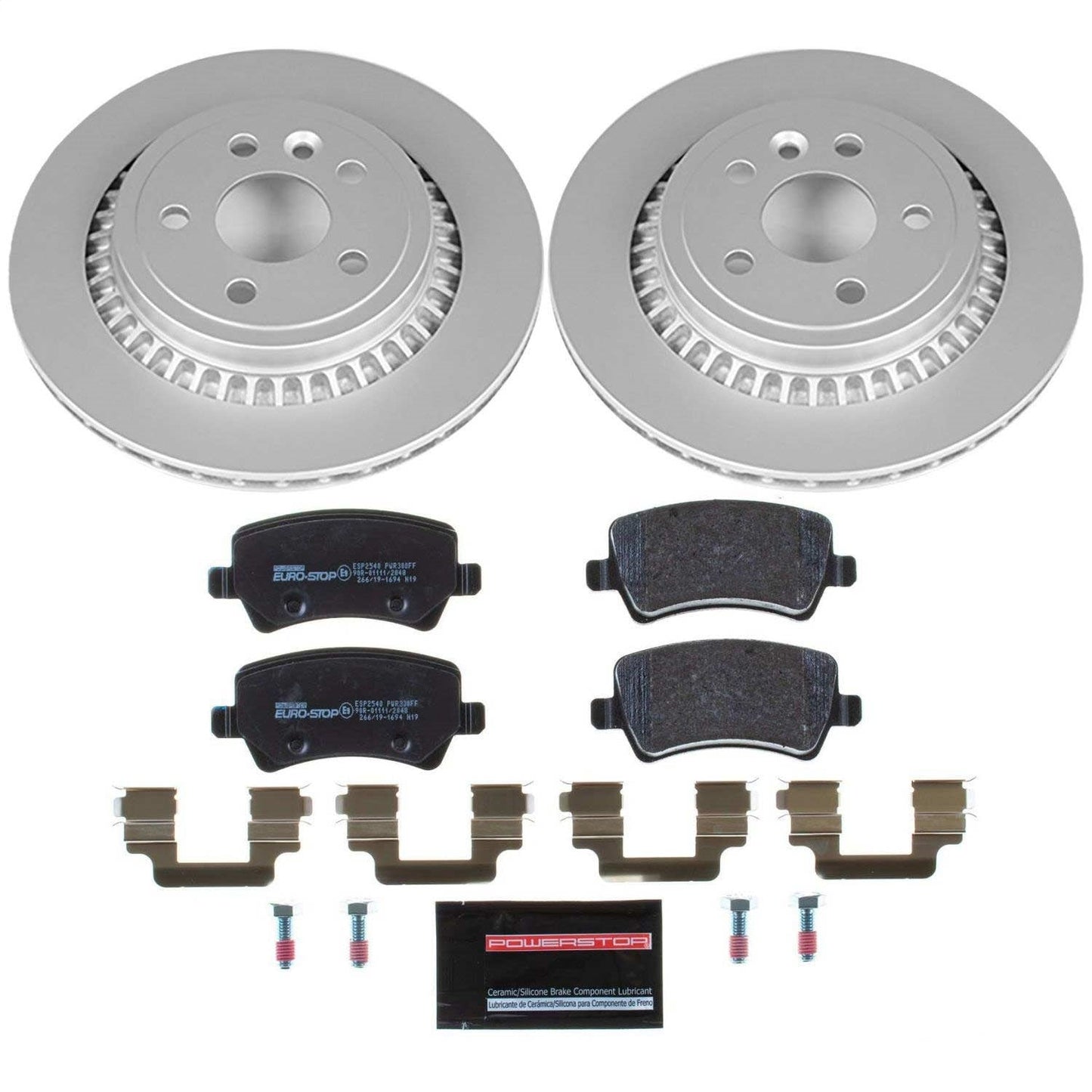 PowerStop Rear Euro-Stop Brake Kit | Volvo XC60 (10-17) (ESK5705)