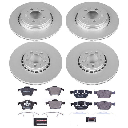 PowerStop Front & Rear Euro-Stop Brake Kit | Volvo XC90 (03-14) (ESK5708)
