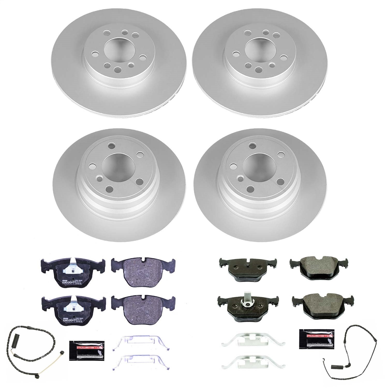 PowerStop Front & Rear Euro-Stop Brake Kit | BMW X5 (00-06) (ESK5718)