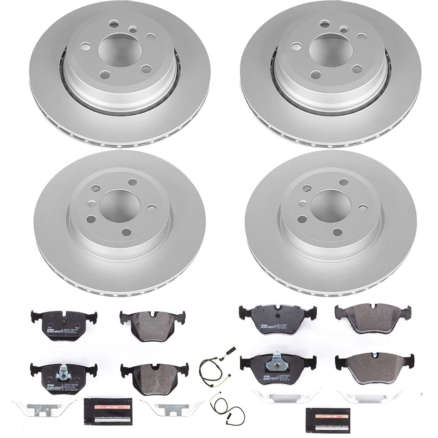 PowerStop Front & Rear Euro-Stop Brake Kit | BMW X3 (04-10) (ESK5737)
