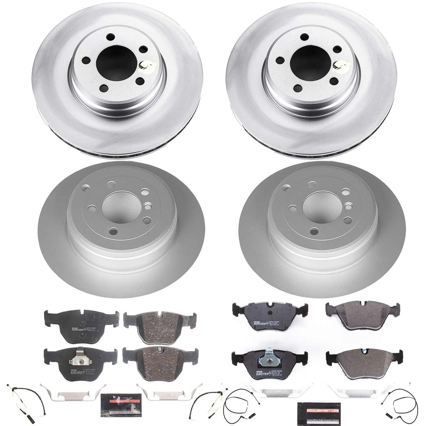 PowerStop Front & Rear Euro-Stop Brake Kit | Land Rover Range Rover (03-05) (ESK5741)