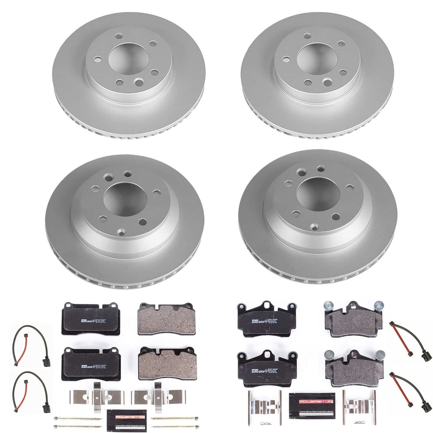 PowerStop Front & Rear Euro-Stop Brake Kit | Volkswagen Touareg (07-10) (ESK5745)