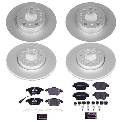 PowerStop Front & Rear Euro-Stop Brake Kit | Volkswagen Beetle (12) (ESK5747)